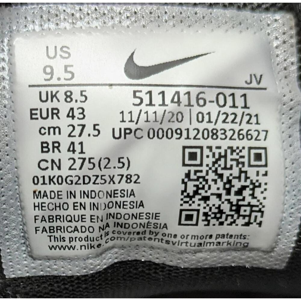 Mens Nike Air Max Correlate Black Gray LaceUp Training Shoes 511416-011 Size 9.5 - Picture 7 of 7